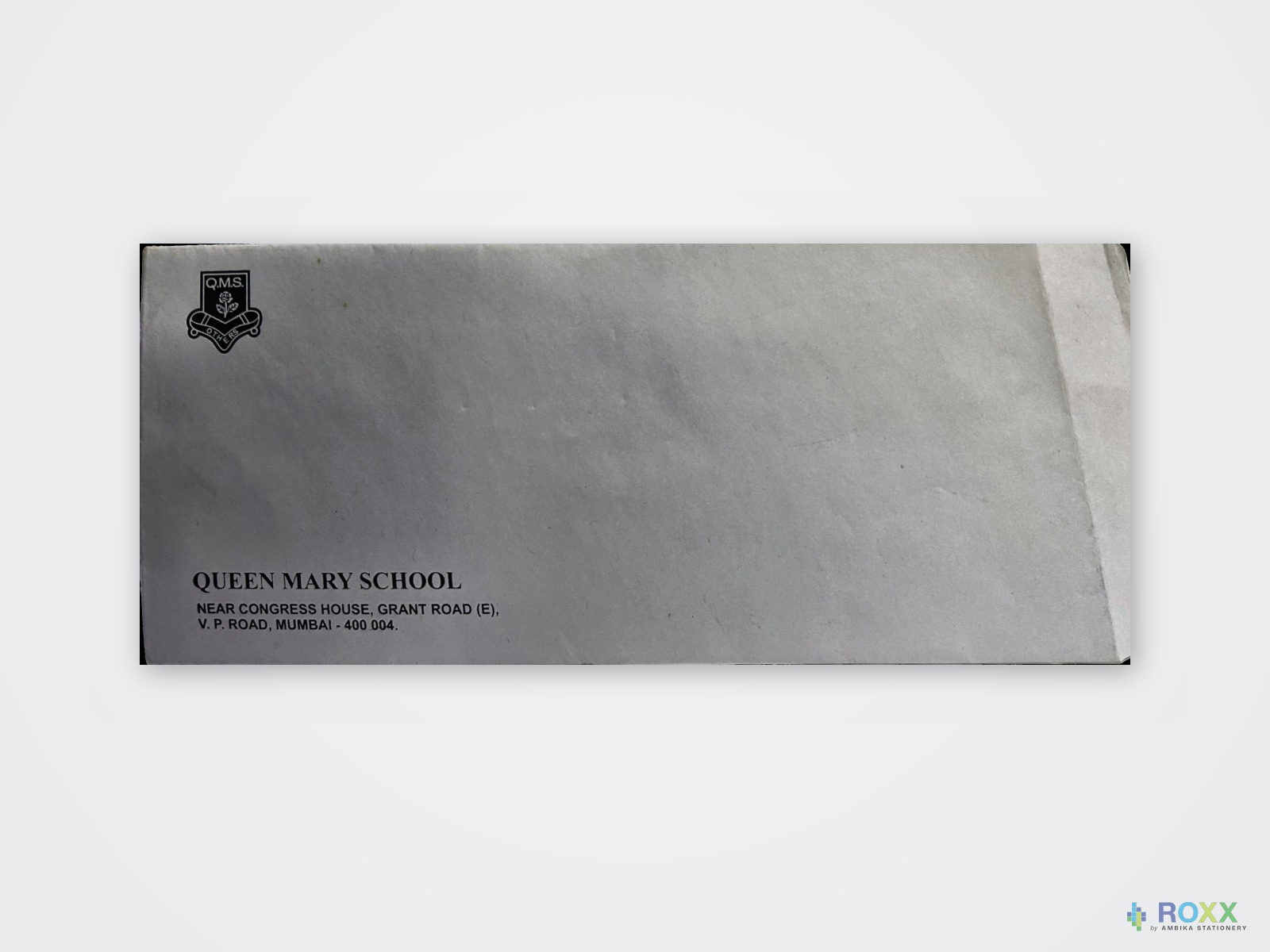 Branded Envelope — Queen Mary School, Mumbai
